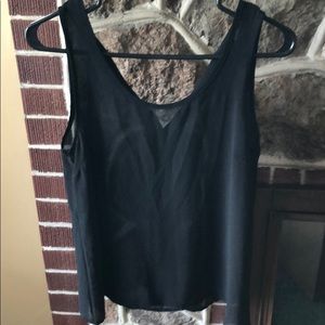 Black tank - ties on the back